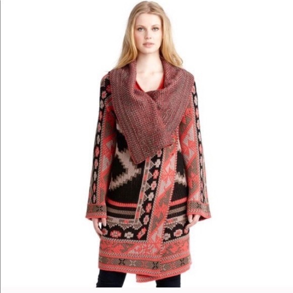 Rachel Roy Long Knit Chunky Cardigan 